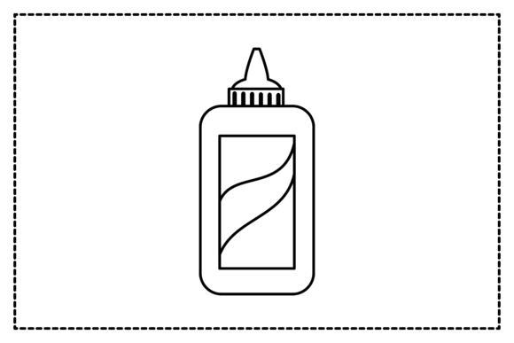 Back to School Glue Outline Icon