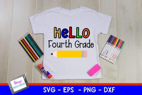 Back to School – Hello Fourth Grade SVG