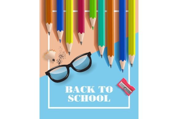 Back to School Lettering in Frame: Elevate Your Educational Marketing with Timeless Design