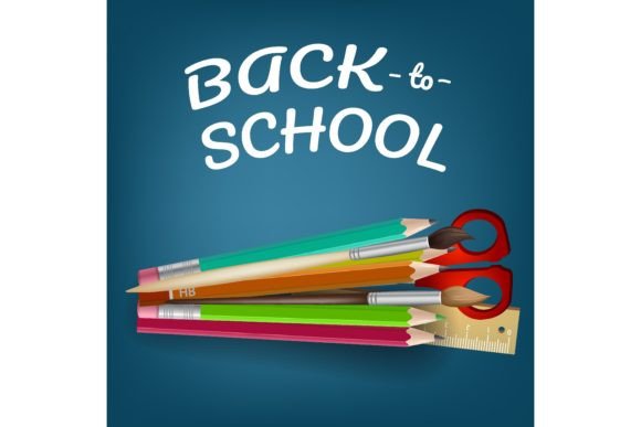 Back to School Lettering with Colored Pe