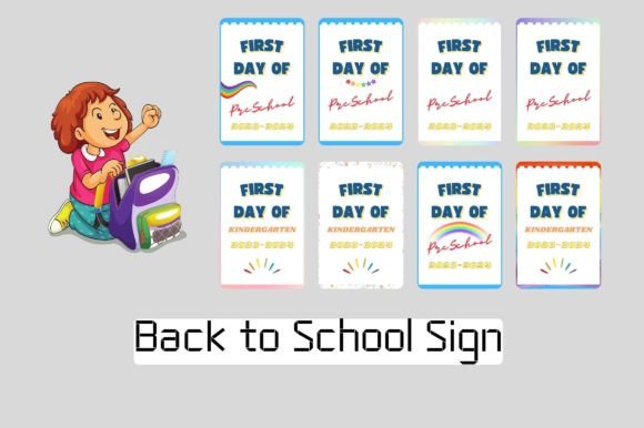 Back to School Sign Printable PDF
