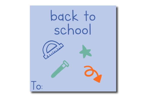 Blue Card Back to School Stationary