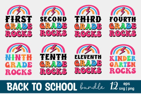 Retro Back to School Bundle T-shirt SVG: Design-Ready Resources for Crafters, Educators & Small Businesses