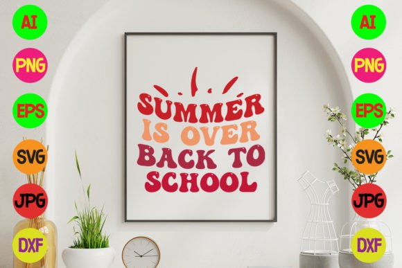 Summer is over Back to School Retro